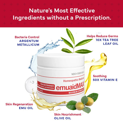 EMUAIDMAX Ointment - Maximum Strength Itch Relief for Skin Conditions