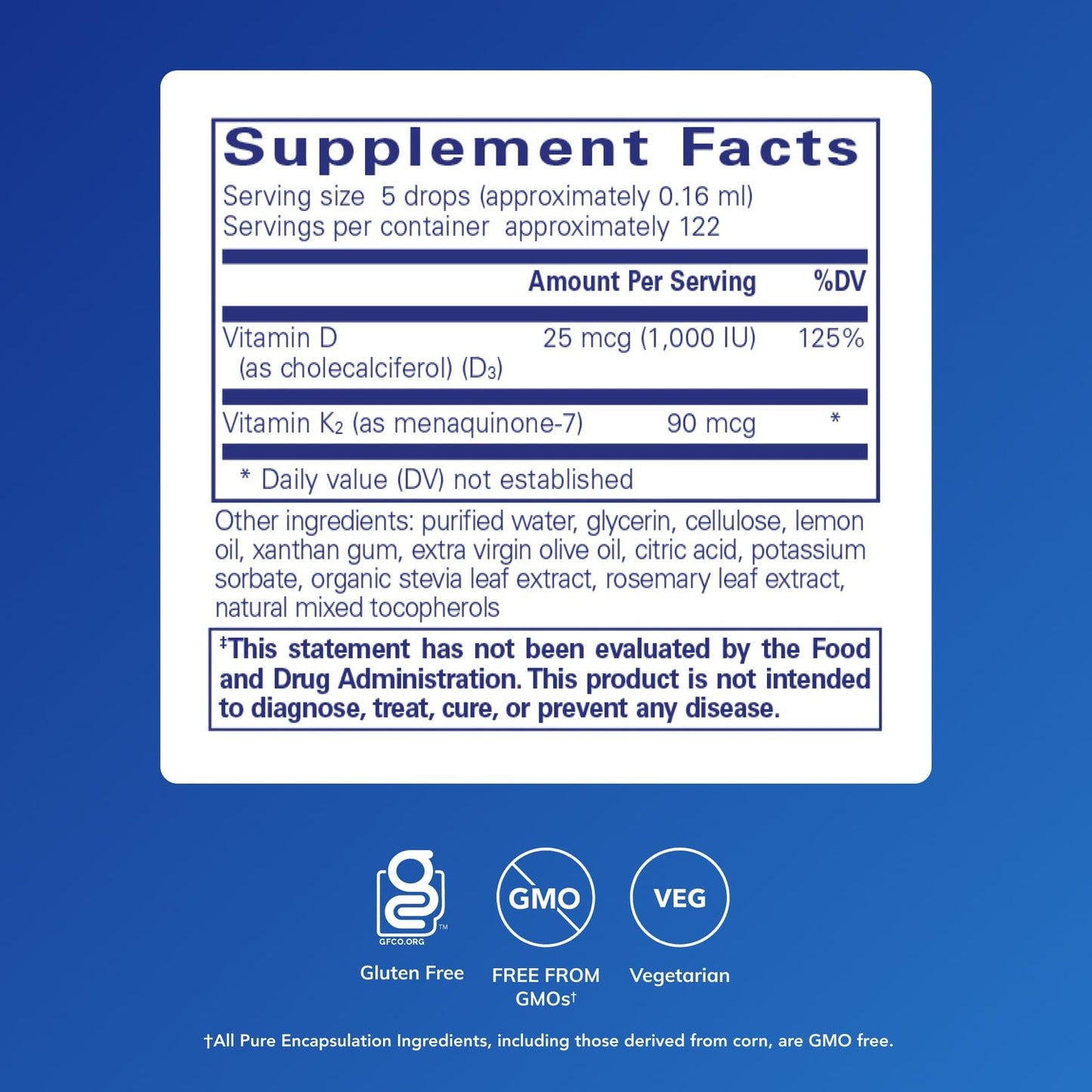 Pure Encapsulations EmulsiSorb K2/D3 Liquid - Enhanced-Absorption Vitamin K2 & D3 for Vascular Health | 0.7 Fl Oz