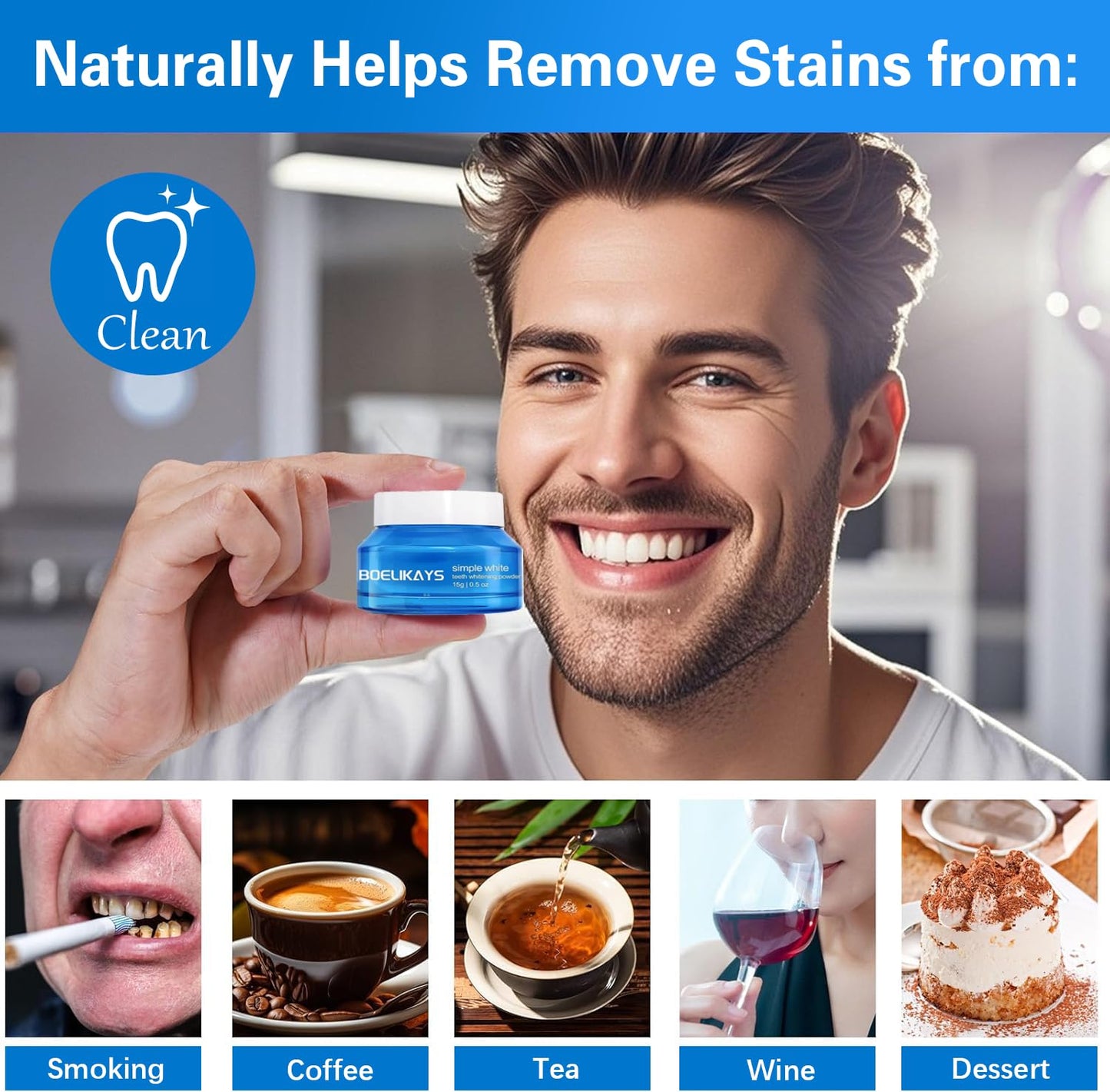2 PCS Teeth Whitening Powder – No Sensitivity, Enamel-Safe