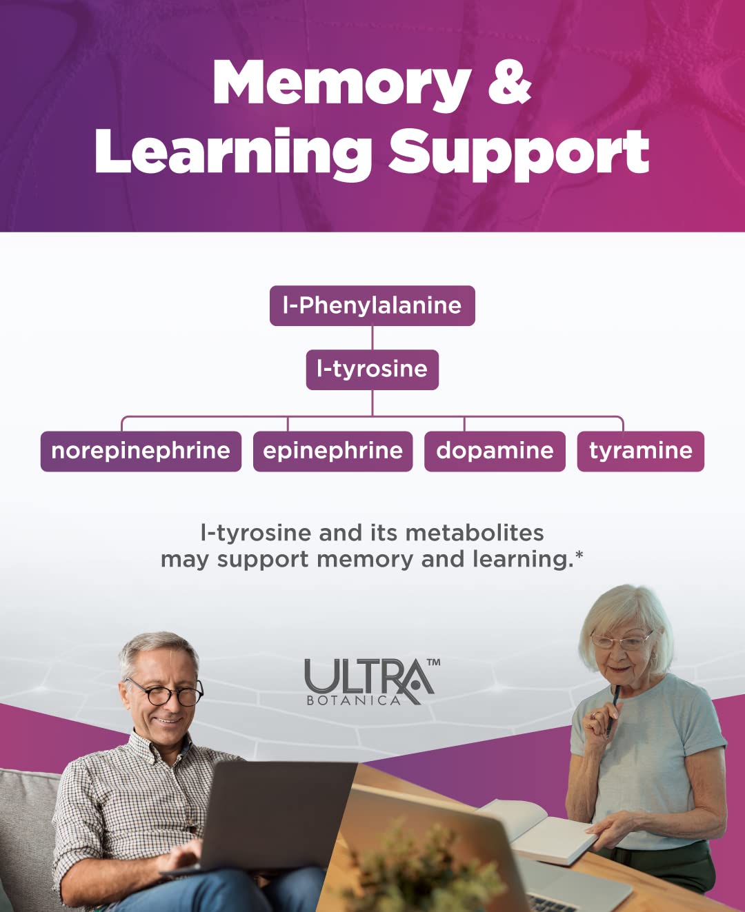 UltraCur Endolyft Focus – Brain Focus & Memory Support (DL-Phenylalanine) – 15 Servings