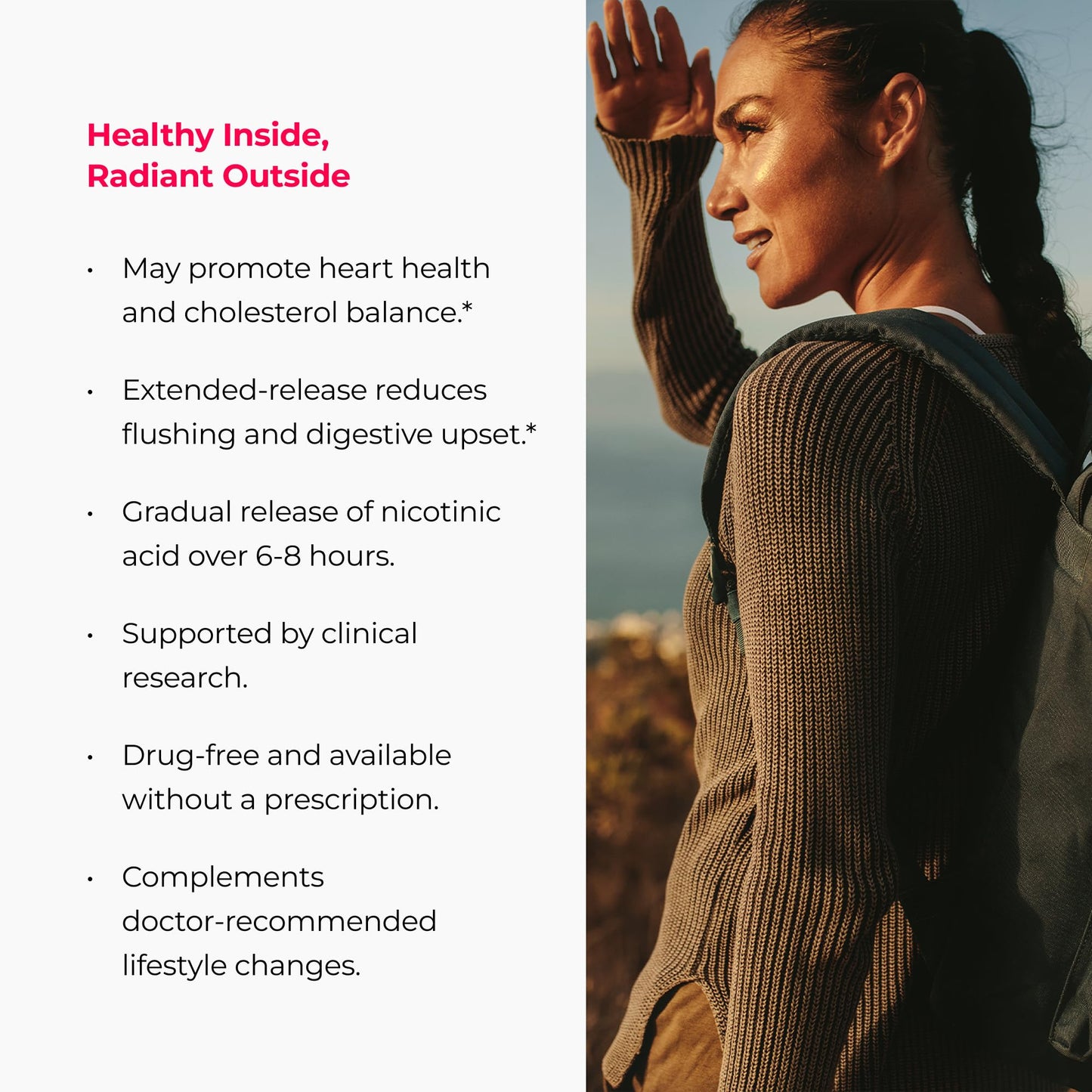 ENDUR-ACIN Niacin 500mg – Heart Health & Cholesterol Support (200 Tablets)
