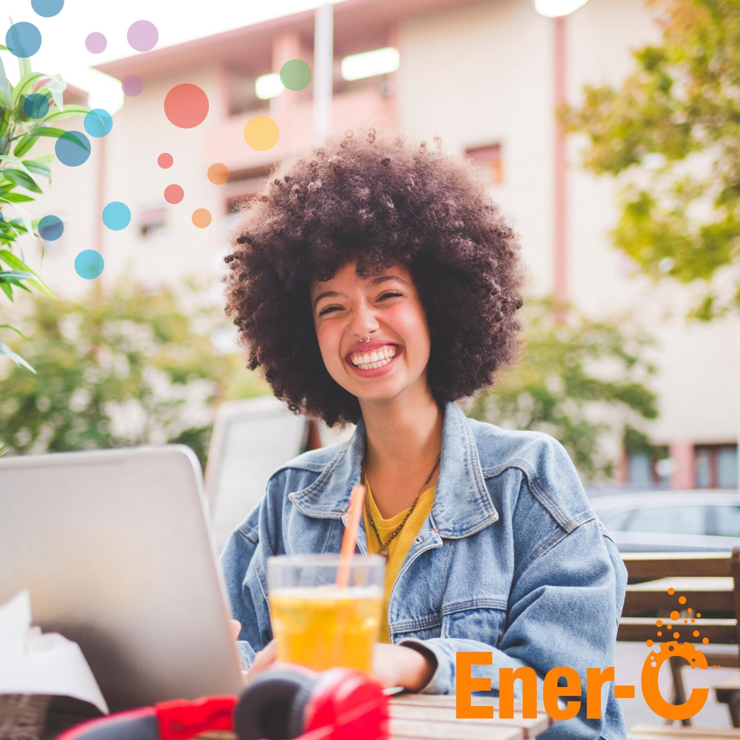 Ener-C Peach Mango Multivitamin Drink Mix – Vitamin C 1000mg, Electrolytes, Immune Support