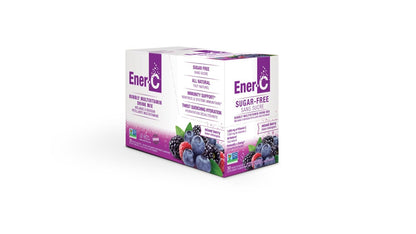 Ener-C Sugar Free Mixed Berry Vitamin C Drink Mix – 1000 mg, Vegan, Gluten Free, 30 Pack