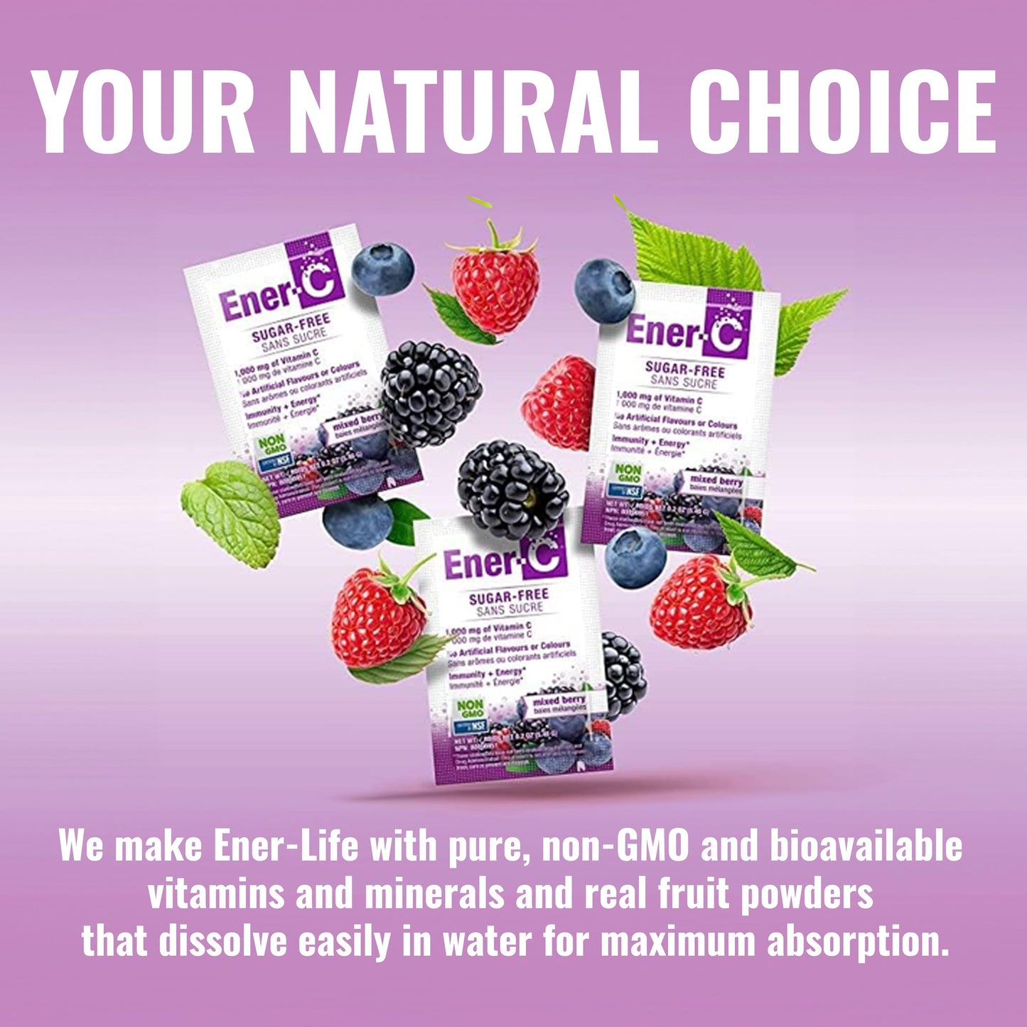 Ener-C Sugar Free Multivitamin Drink Mix – Hydration Packets