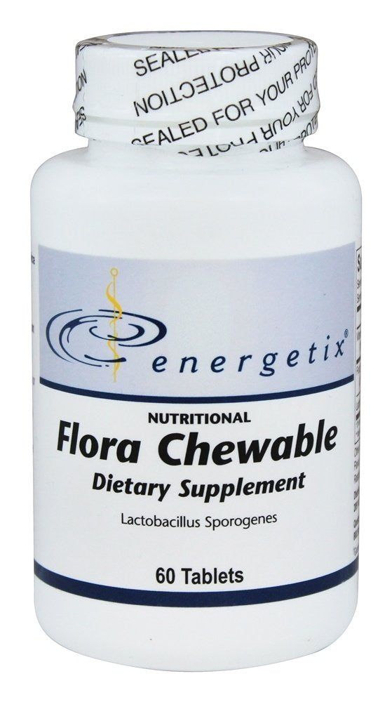 Energetix Flora Chewable — 60 Chewable Tablets | Probiotic Supplement