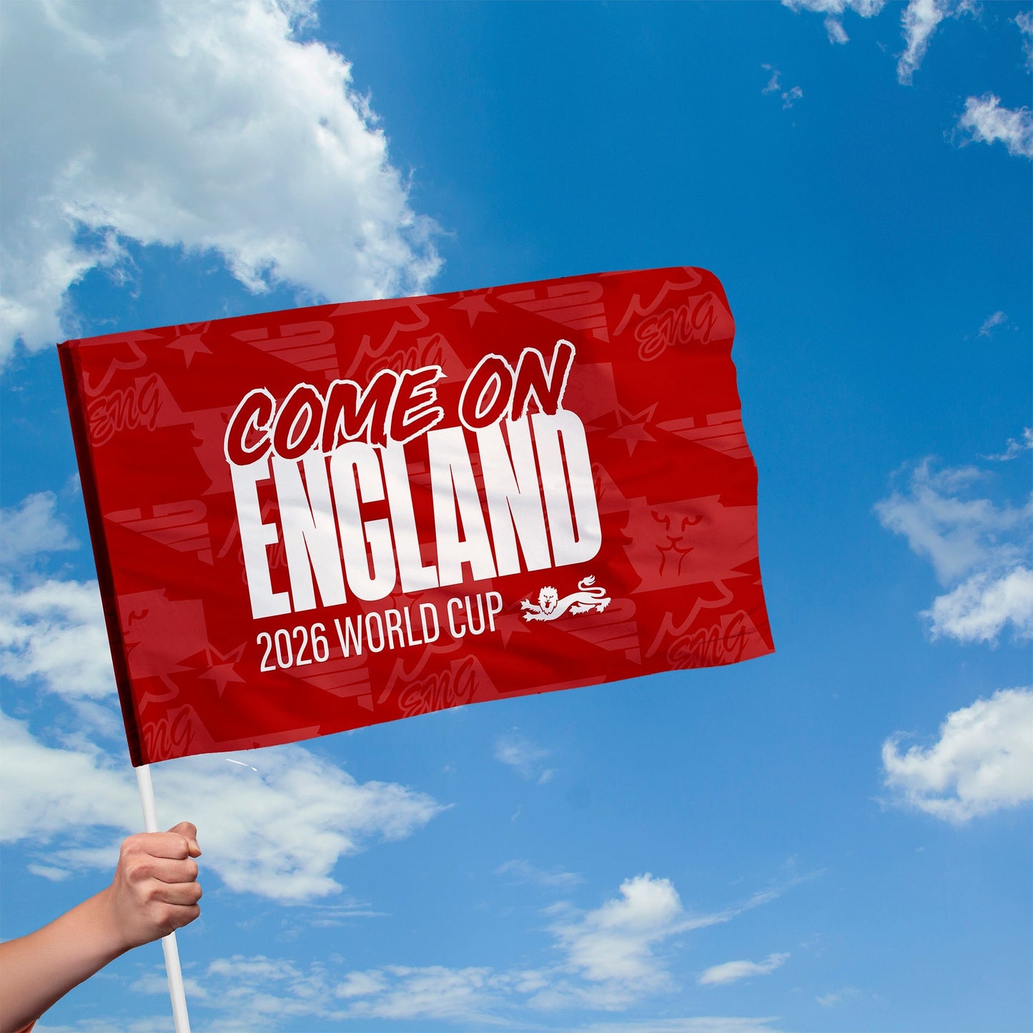 Come on England! - Flag with Sleeve - WC26 - 4 Sizes!