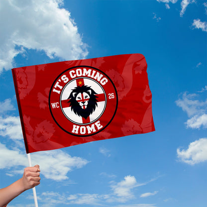 It's Coming Home Badge - Flag with Sleeve - WC26 - 4 Sizes!