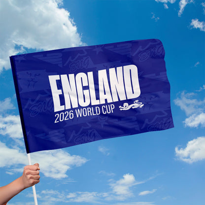 England - Blue - Flag with Sleeve - WC26 - 4 Sizes!