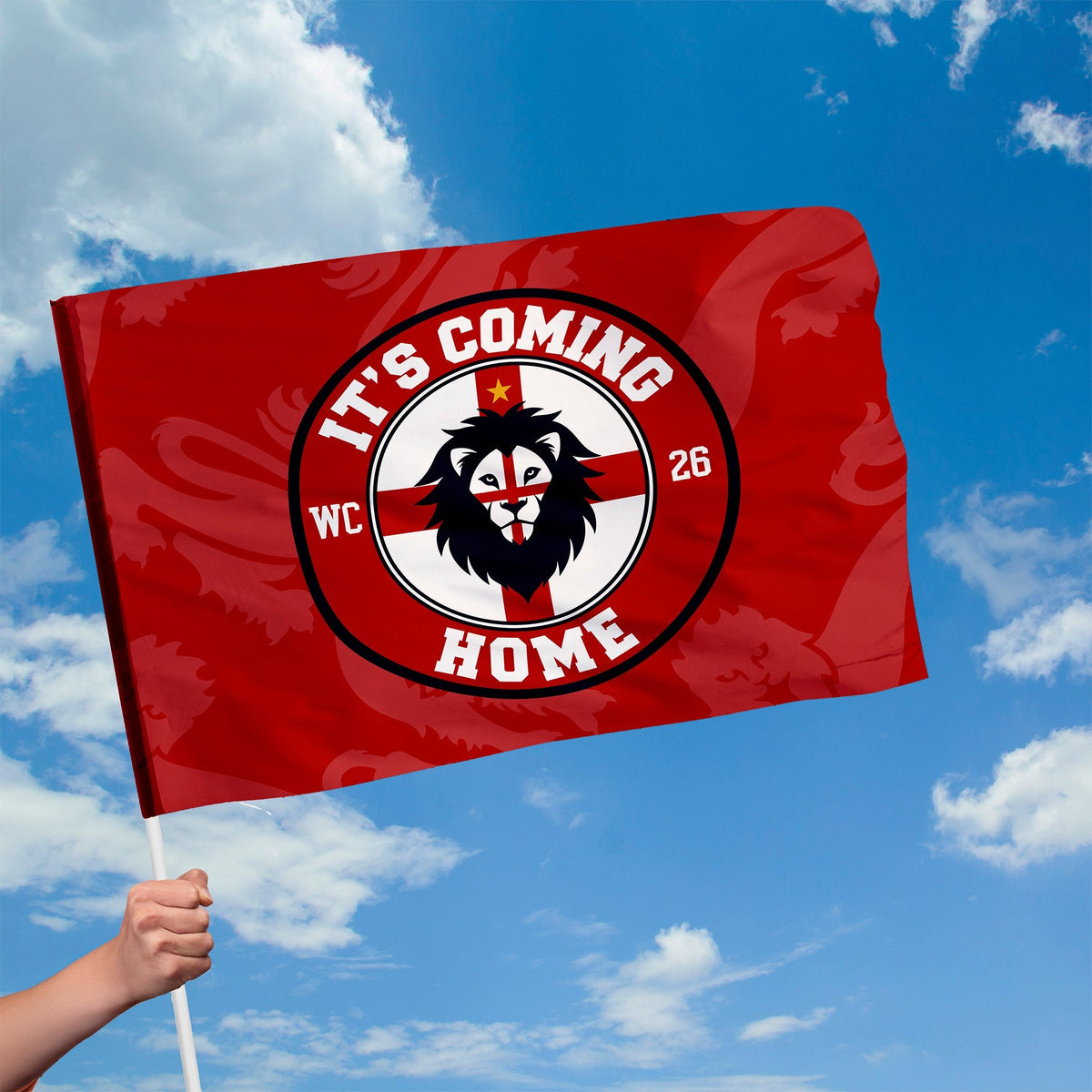 It's Coming Home Badge - Flag with Sleeve - WC26 - 4 Sizes!