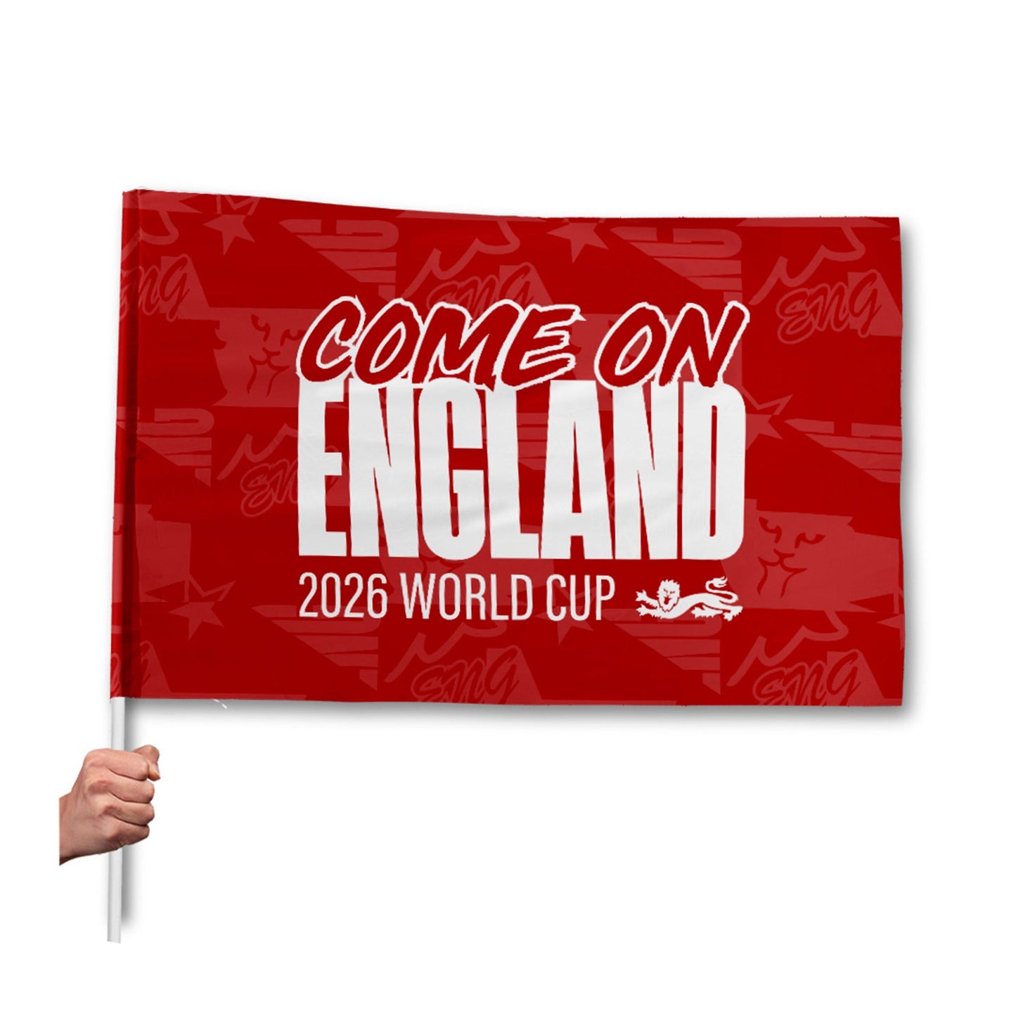 Come on England! - Flag with Sleeve - WC26 - 4 Sizes!
