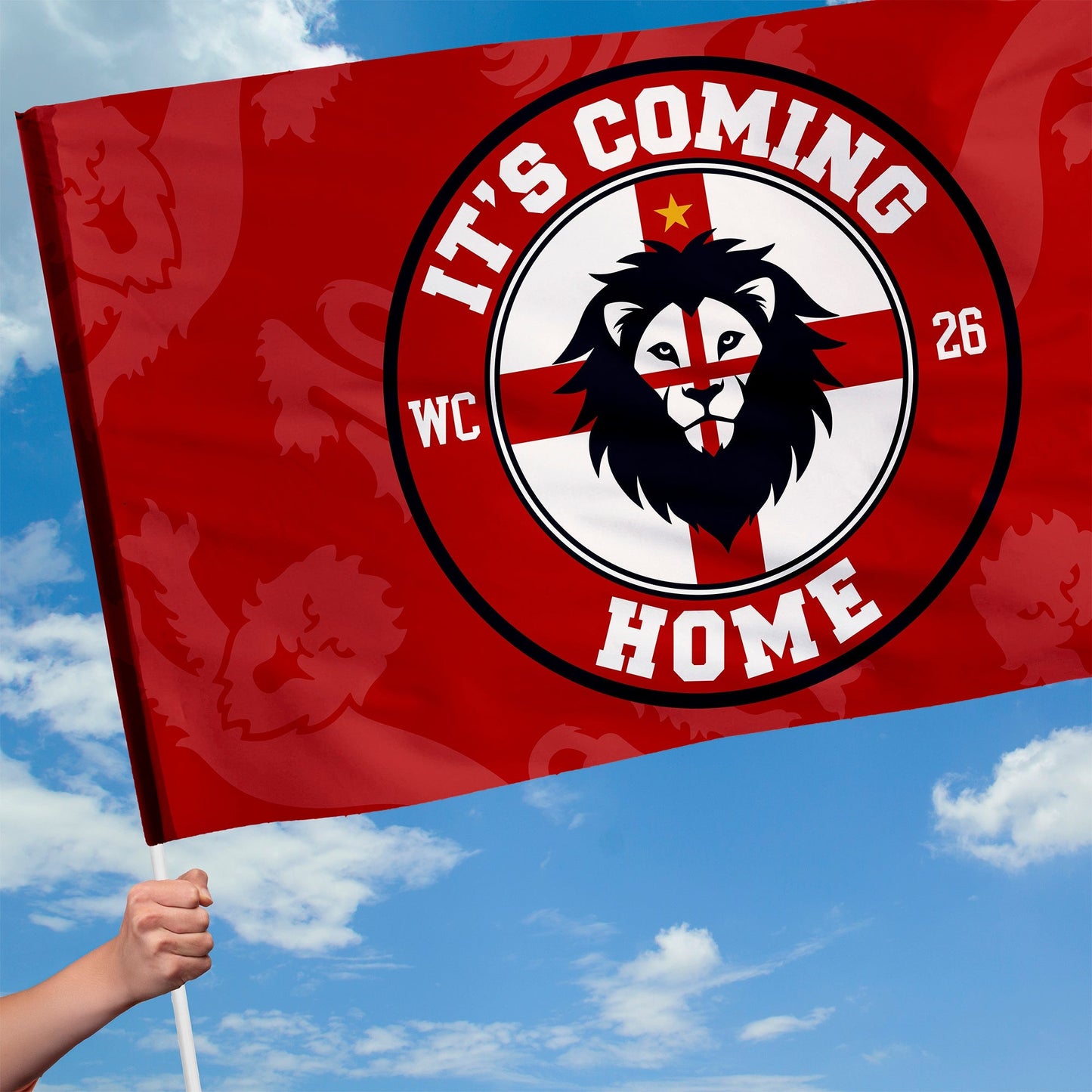 It's Coming Home Badge - Flag with Sleeve - WC26 - 4 Sizes!