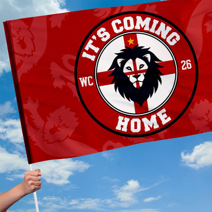 It's Coming Home Badge - Flag with Sleeve - WC26 - 4 Sizes!