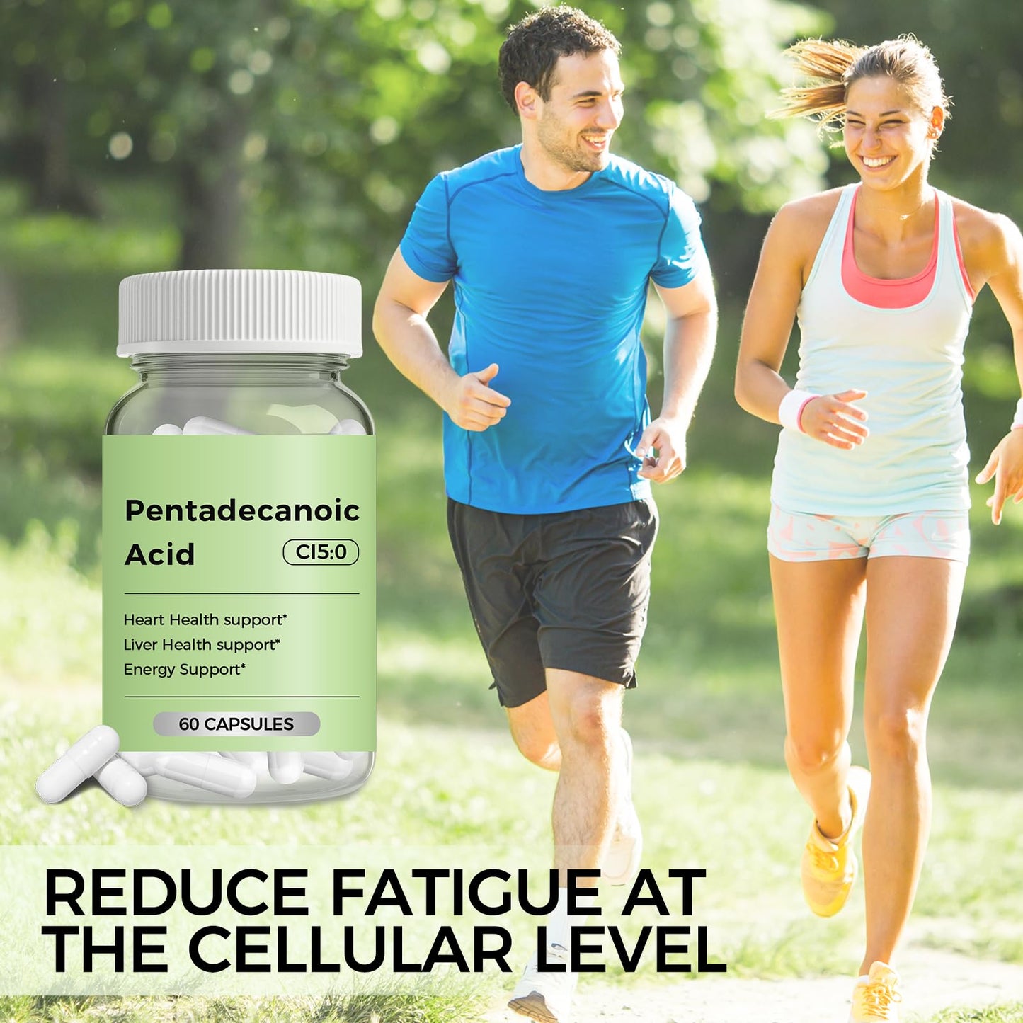 Engtozl C15:0 Pentadecanoic Acid Supplement, 60 Caps