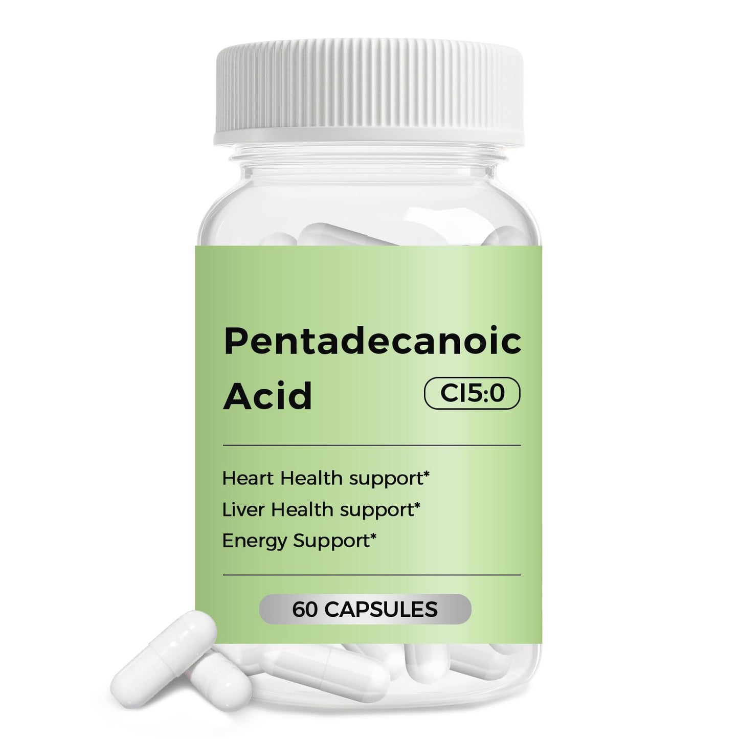 Engtozl C15:0 Pentadecanoic Acid Supplement, 60 Caps