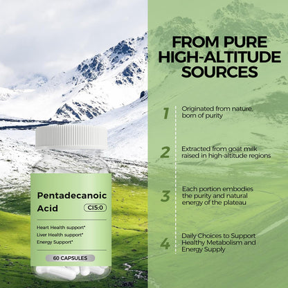 Engtozl C15:0 Pentadecanoic Acid Supplement, 60 Caps