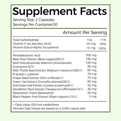 Engtozl C15:0 Pentadecanoic Acid Supplement, 60 Caps