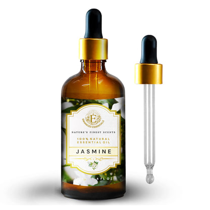 Enhanced Essentials Jasmine Essential Oil | Slow Distilled, 100 ml | Diffusers, Skincare & Bath