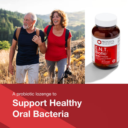 PROTOCOL FOR LIFE BALANCE E.N.T. Biotic Probiotic Lozenge – 1B CFU, Oral & Throat Health, 60 Lozenges