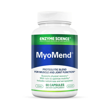 Enzyme Science Myomend 60 Capsules – Muscle & Joint Support | Bromelain & Rutin | Vegan & Kosher