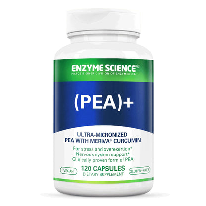Enzyme Science Pea + Turmeric Curcumin Supplement for Nervous, Immune, & Muscular Support - 120 Capsules