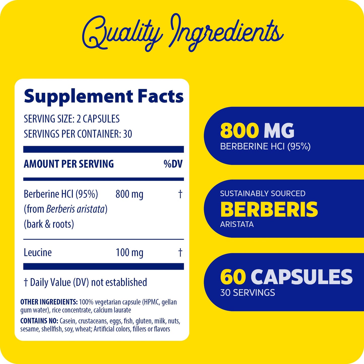 Enzymedica Berberine 800 mg – Vegan Metabolic Support Capsules (Pack of 2) | Sustainably Sourced Barberry