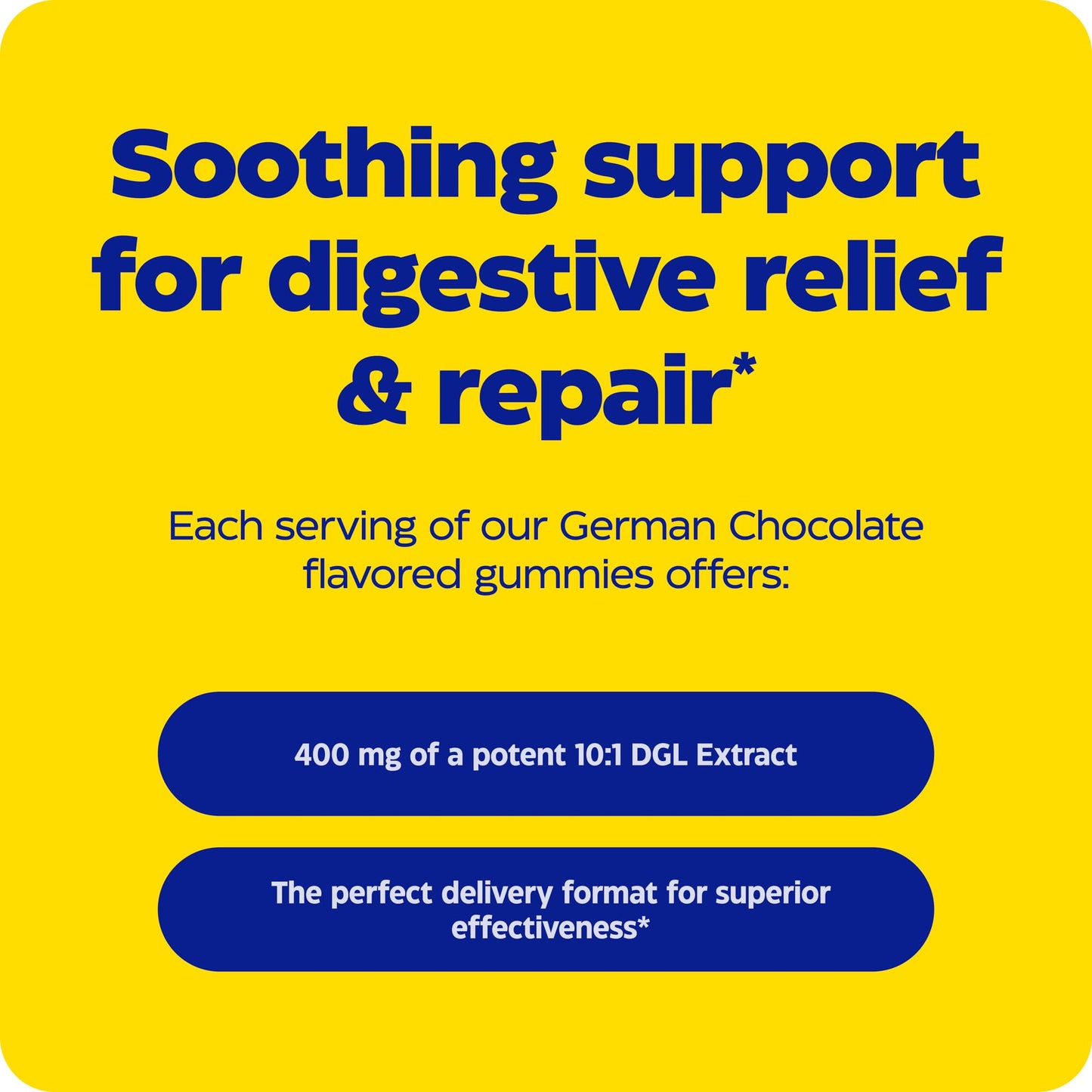 Enzymedica DGL Stomach Soothe – Deglycyrrhizinated Licorice Gummies for Digestive Support & Gut Health, Chocolate, 74 Count (Pack of 2)