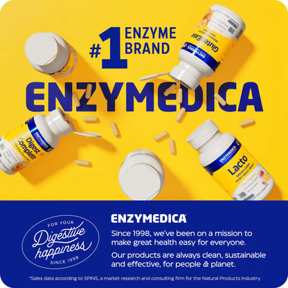 Enzymedica Digest Basic + Probiotics – Gentle Digestive Enzymes, 90 Count