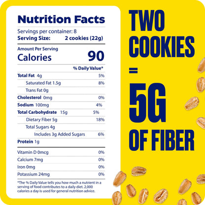 Enzymedica Digest Gold Fiber+ Cookies – Harvest Oat (16 Cookies)