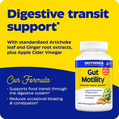 Enzymedica Gut Motility – Digestive Transport Support, 30 Count