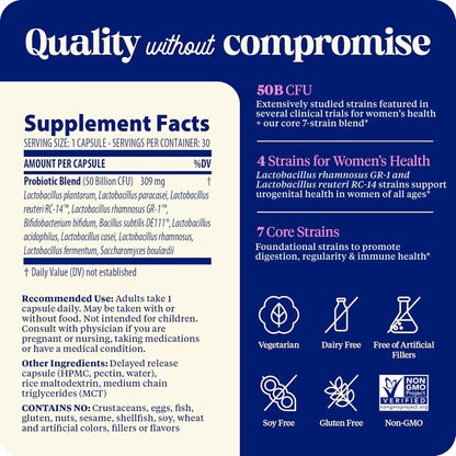 Enzymedica SubCulture Probiotics for Women – 50B CFU, Vaginal & Urinary Health, Pack of 2