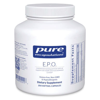 Pure Encapsulations E.P.O. (Evening Primrose Oil) – Hypoallergenic 9% GLA, 250 Softgels