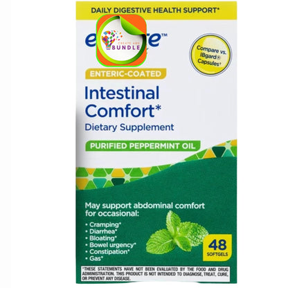 Equate Peppermint Oil Softgels 48 Count - Digestive Support, Enteric-Coated