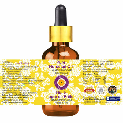 Deve Herbes Horsetail Oil (Equisetum arvense) – 50ml, Cold-Pressed, Pure