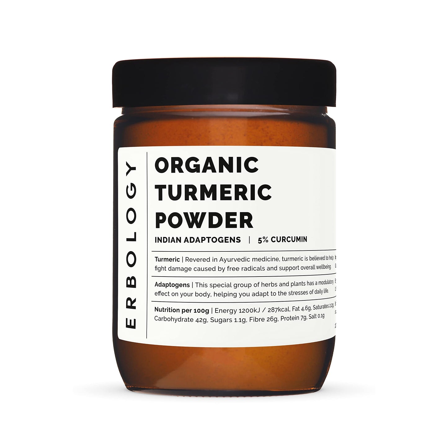 Erbology Organic Turmeric Powder 3.2 oz – 90 Servings, 5.5% Curcumin