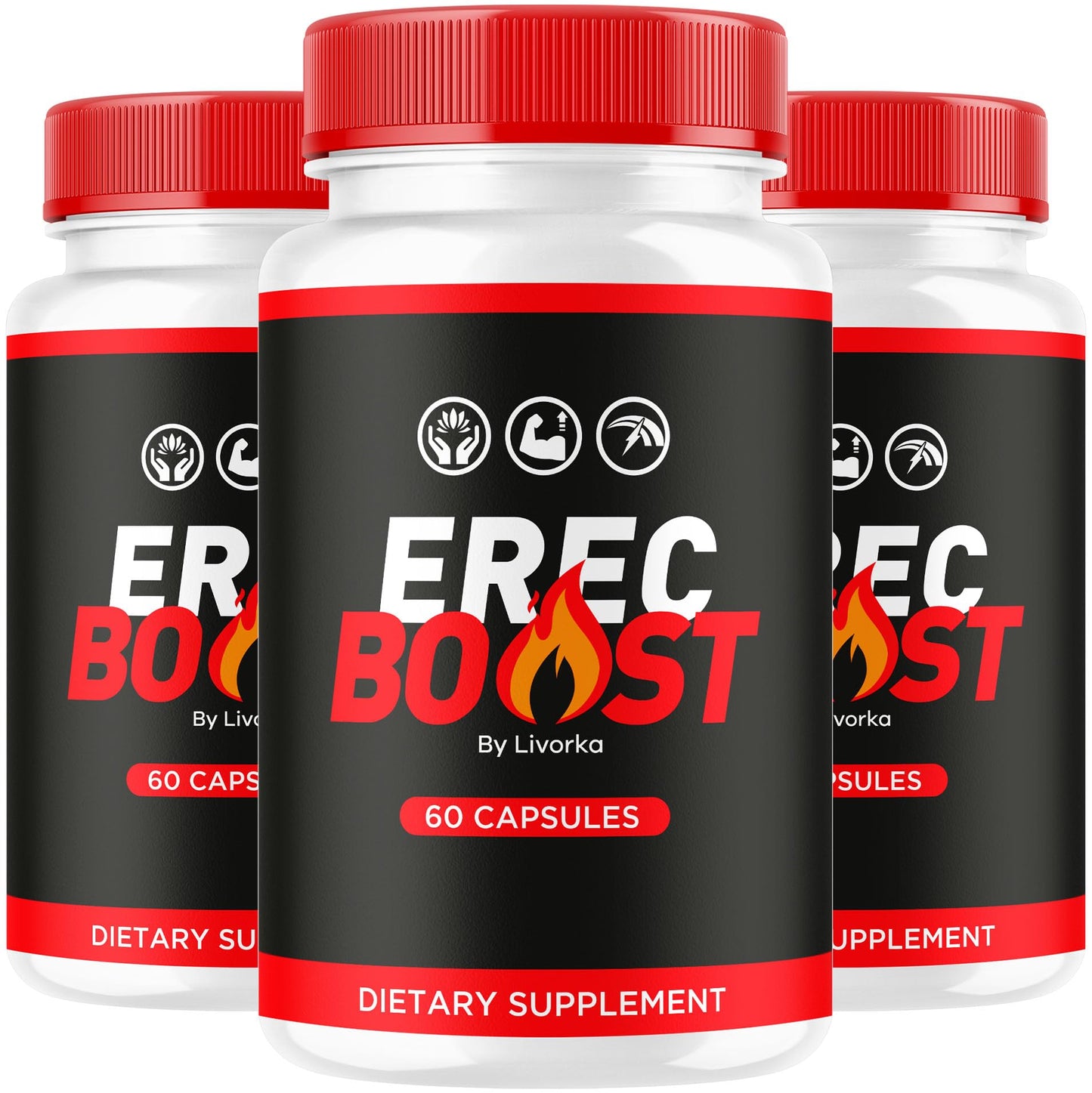 (3 Pack) ErecBoost Capsules - Advanced Formula, 180 Capsules for 3 Months