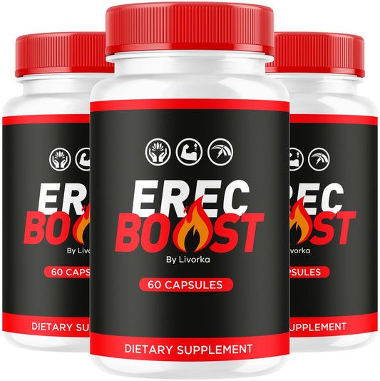 (3 Pack) ErecBoost Capsules - Advanced Formula, 180 Capsules for 3 Months