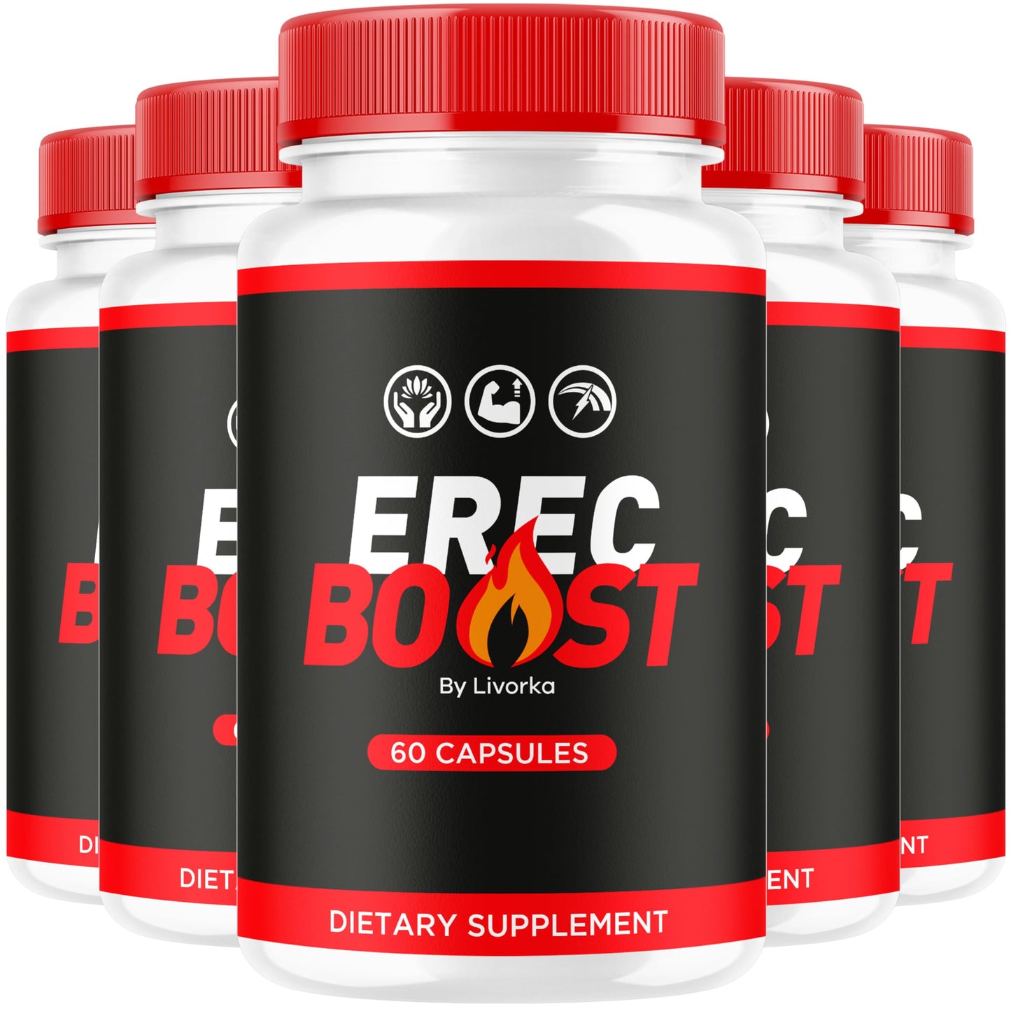 (5 Pack) ErecBoost Capsules – 5 Months Supply, 300 Capsules