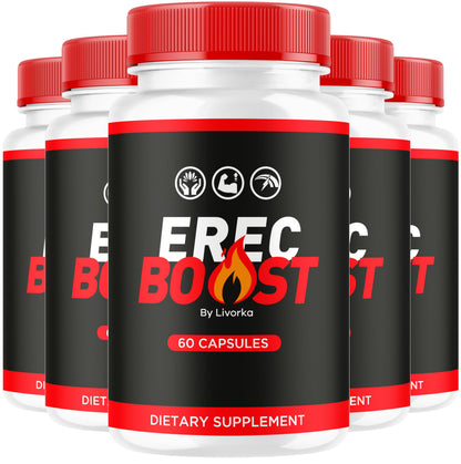 (5 Pack) ErecBoost Capsules – 5 Months Supply, 300 Capsules