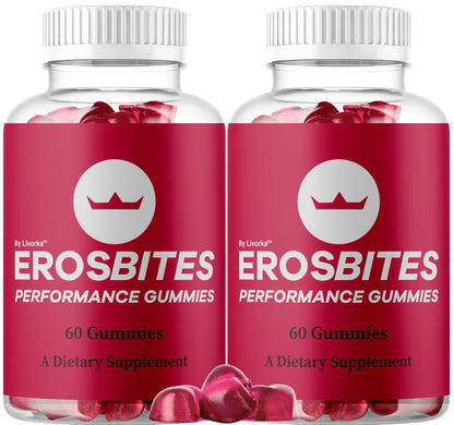 (2 Pack) Eros Bites Gummies - Original Formula - Maximum Strength - 120 Gummies for 2 Months