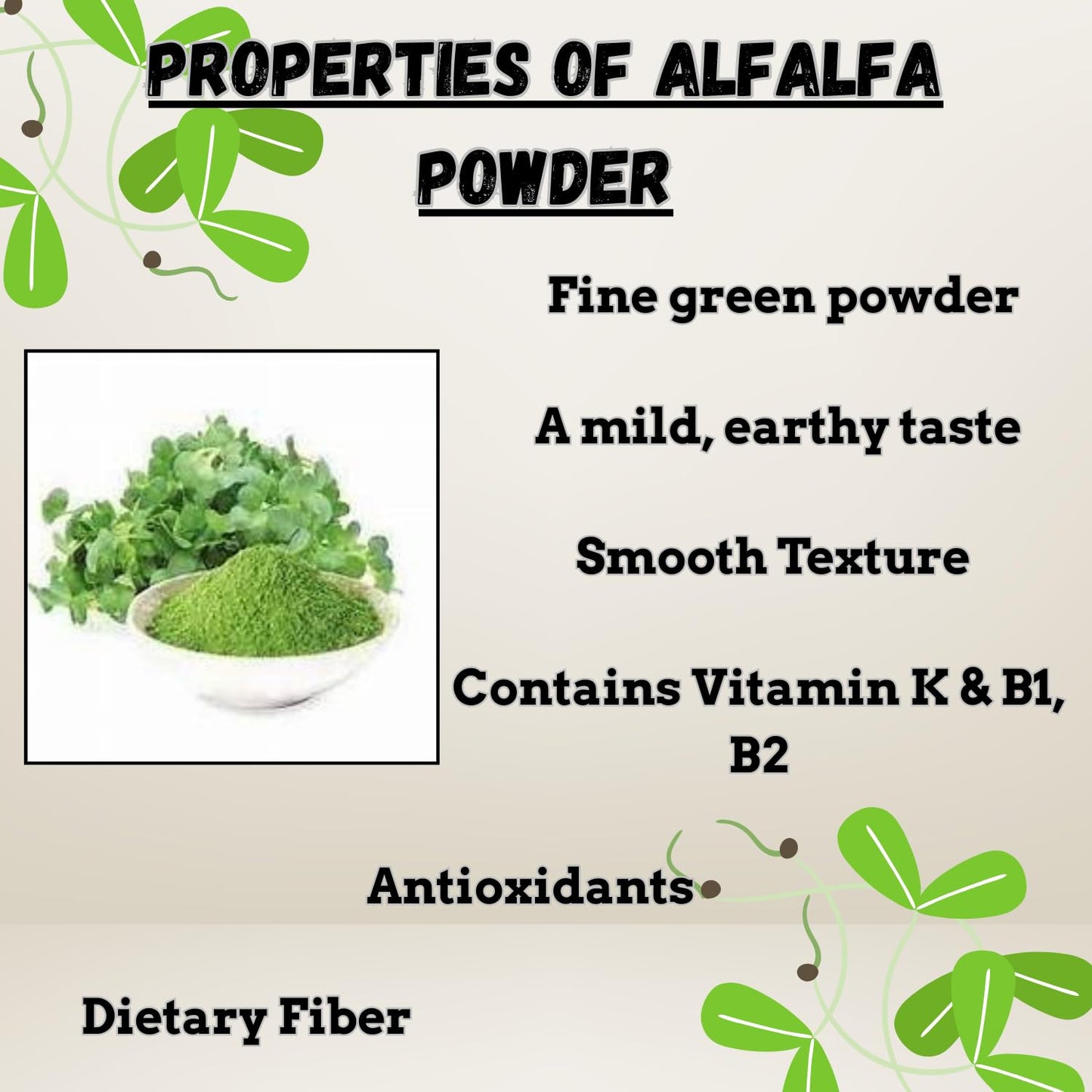 Essencea Alfalfa Powder 2 lb | Gluten Free, Non-GMO, Vegan | 32 oz