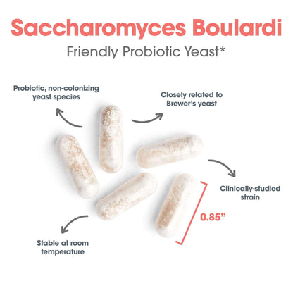 Allergy Research Group Essential-Biotic Saccharomyces boulardii 450 mg Probiotic Supplement – 60 Count