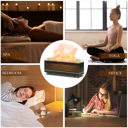 Essential Oil Diffuser 200ML with Himalayan Salt Lamp – 7 LED Colors, Auto Off