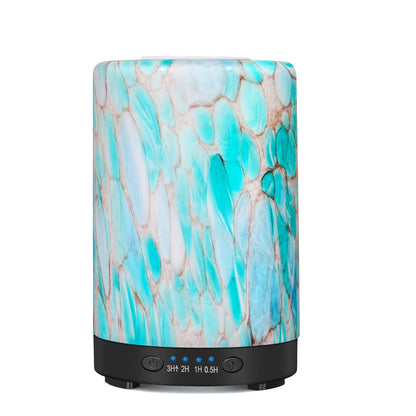 Essential Oil Diffuser 120 ml Glass Aromatherapy with 7 Color Lights & Auto Shut-Off