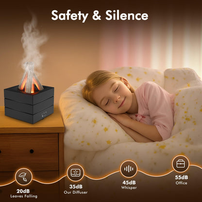 Essential Oil Diffuser 280ML Ultrasonic Humidifier with Remote, Timer & Auto-Off – 7 LED Colors