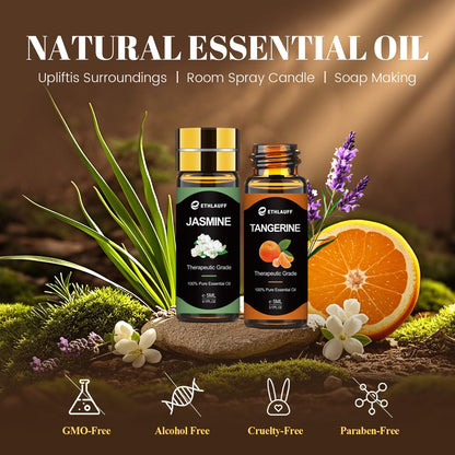 Essential Oil Set 96x5ml – Pure Essential Oils for Diffuser, Massage, Soap, Candle & Bath Bombs