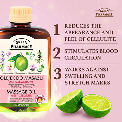 Anti-Cellulite Massage Oil | Boost Lymph Flow & Smoother Skin - 200ml