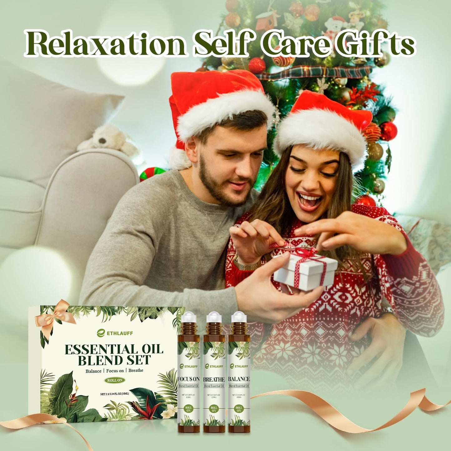Essential Oils Roll On Set 3 Pack – Breathe, Focus On & Balance (3 x 10ml)