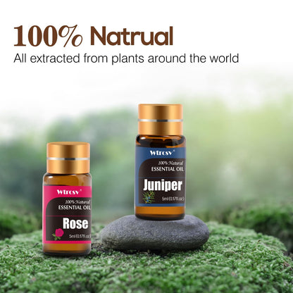 Essential Oils Set - Diffuser & Aromatherapy Kit (30x5 ml) | Skin & Hair Care