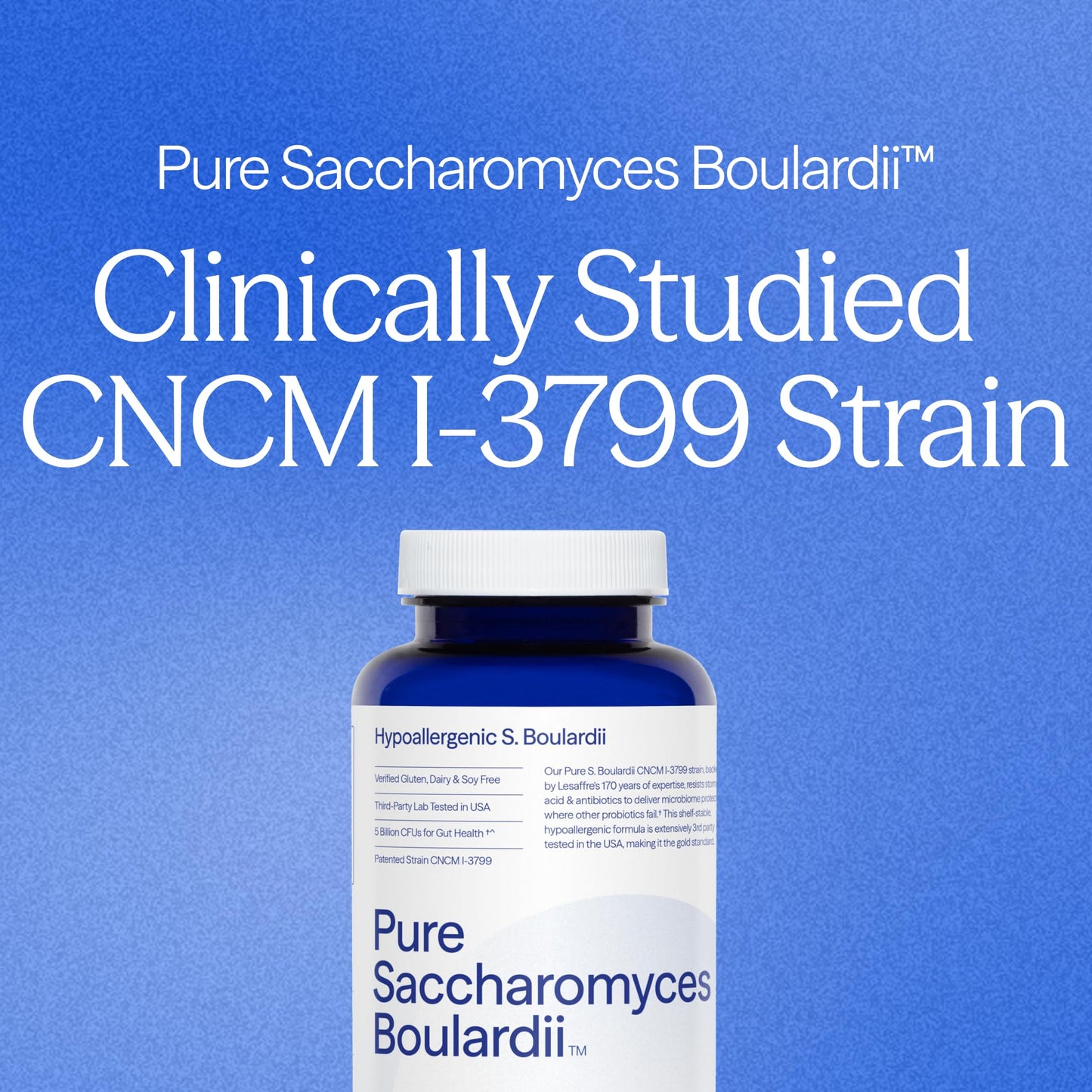 Saccharomyces Boulardii Probiotics 5B CFUs - Non-GMO, Gluten Free (60 Capsules)