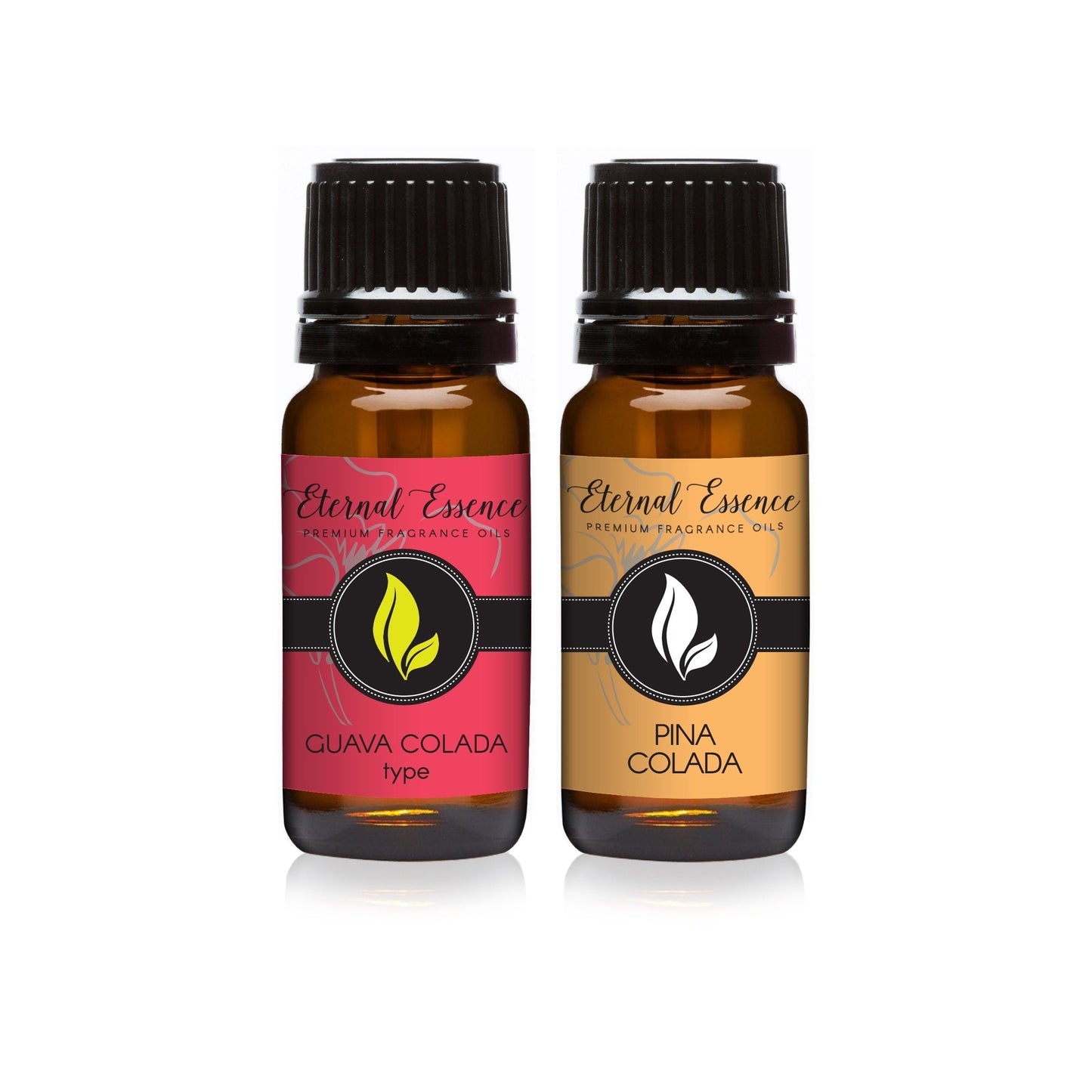 Eternal Essence Oils 2 Pack 10ml Premium Fragrance Oil - Guava Colada Type & Pina Colada - for Candle, Soap Making, Aromatherapy, Diffusers, Home Care, & Humidifiers